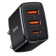 СЗУ Baseus Compact Quick Charger 30W QC+ PD (1Type-C + 2USB) (CCXJ-E)