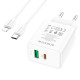 СЗУ Borofone BA67A PD20W+QC3.0 (1USB-A/1C) + кабель Type-C to Lightning