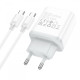 СЗУ Hoco C104A PD20W (1USB-C) + кабель Type-C to Type-C