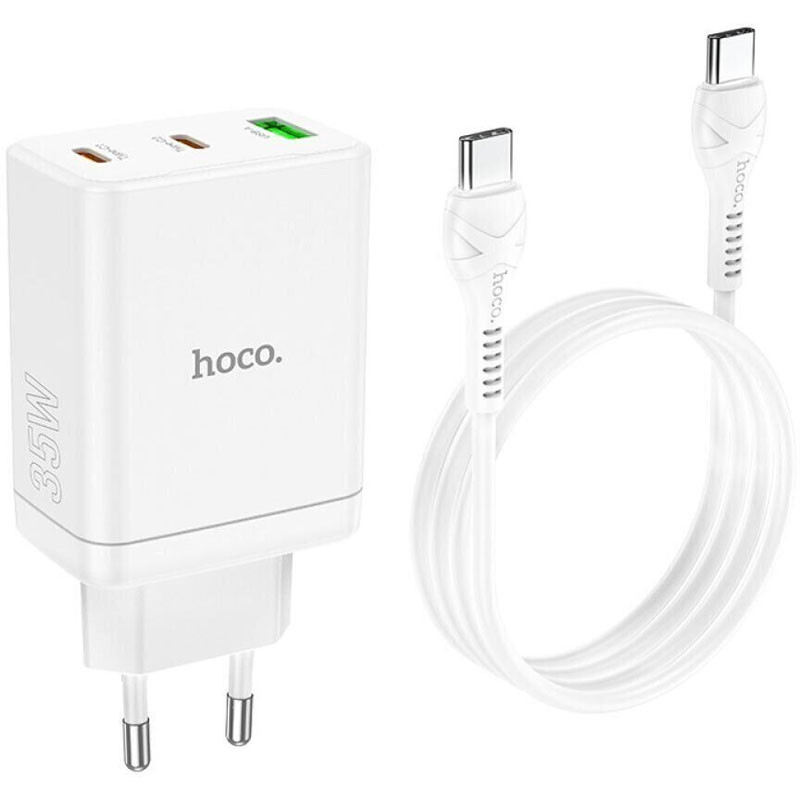 СЗУ Hoco N33 Start PD35W (2C/1A) + Type-C to Type-C
