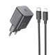 СЗУ Hoco N40 Mighty 1C PD20W + Type-C to Lightning