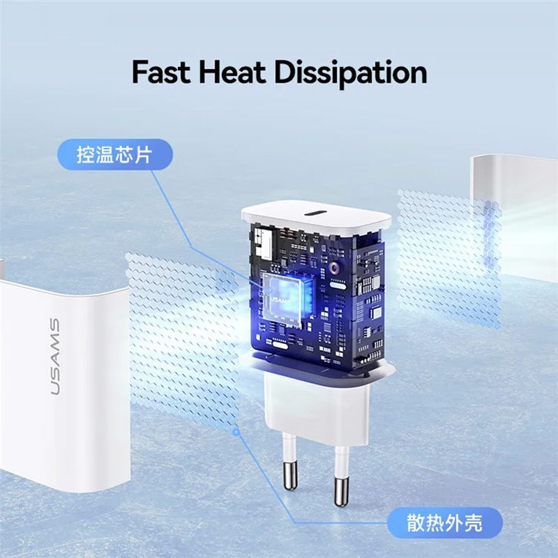 СЗУ Usams US-OYXLTZ01 CC226 PD20W + SJ711 60W Type-C to Type-C Yi Series