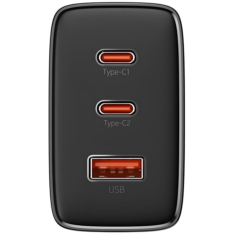 СЗУ Baseus Cube Pro Fast Charger PD65W (1USB-A/2C) (P10111404)