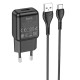 СЗУ Hoco C96A (1USB/2.1A) + кабель USB to Type-C