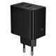 СЗУ Borofone BAS16A Erudite PD45W+QC3.0 (1USB-A/1C)