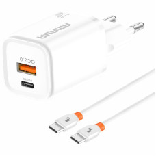 СЗУ Amaya E48D PD33W+QC3.0 (1USB-A/1C) + кабель Type-C to Type-C