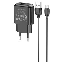 СЗУ Borofone BA64A Single port + MicroUSB