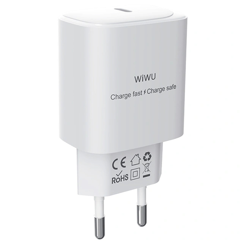 СЗУ WIWU G008 Essen PD30W GaN (1USB-C) + кабель Type-C to Type-C