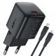 СЗУ Acefast A117 mini PD20W GaN (1USB-C) + кабель Type-C to Lightning