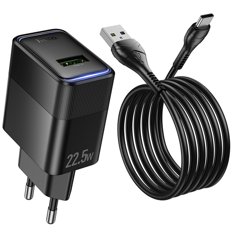 СЗУ Hoco CS111A Lounge PD22.5W (1USB-C) + кабель USB to Type-C