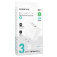 СЗУ Borofone BN11 Imperial PD100W+QC3.0 (1USB-A/2C) + кабель Type-C to Type-C