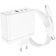 СЗУ Borofone BN11 Imperial PD100W+QC3.0 (1USB-A/2C) + кабель Type-C to Type-C