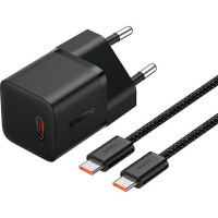 Уценка СЗУ Baseus GaN5 Fast Charger (mini) PD20W (1USB-C) + кабель Type-C to Type-C (P10110900113)