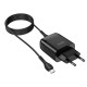 СЗУ Hoco C72Q Glorious QC3.0 18W (1USB-A) + кабель USB to MicroUSB