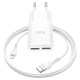 СЗУ Hoco C88A Star round 2.4A (2USB-A) + кабель USB to Lightning