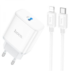 СЗУ Hoco C104A PD20W (1USB-C) + кабель Type-C to Lightning