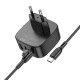 СЗУ Borofone BAS23A Lucky PD30W (2USB-A/1C) + кабель Type-C to Type-C