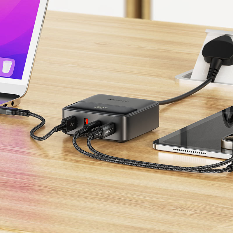 СЗУ Acefast Z6 PD65W GaN (2*USB-C+2*USB-A)