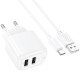 СЗУ Hoco CS51A Surplus (2USB-A) + Type-C
