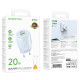 СЗУ Borofone BA93A Lustrous PD20W+QC3.0 (1USB-A/1C) + кабель Type-C to Lightning