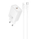 СЗУ Hoco N60 Gentle PD20W (1USB-C) + кабель Type-C to Lightning