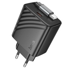СЗУ Hoco N57 Full PD20W with retractable cable Type-C (2USB-C)