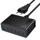 СЗУ Hoco C152A Modern PD70W 6in1 (5USB-C и 1USB-A)