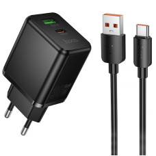 СЗУ Hoco C157A Smart PD30W+QC3.0 (1USB-A/1C) + кабель USB to Type-C