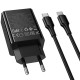 СЗУ Hoco CS95A Leader PD30W+QC3.0 (1USB-A/1C) + кабель Type-C to Type-C