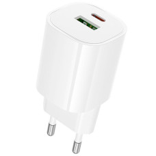 СЗУ Borofone BA104A Pudding PD20W+QC3.0 (1USB-A/1C)