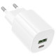 СЗУ Borofone BA104A Pudding PD20W+QC3.0 (1USB-A/1C)