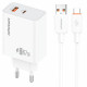 СЗУ Amaya E72D PD67W+QC3.0 (1USB-A/1C) + кабель USB to Type-C