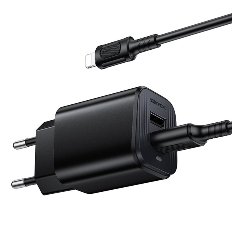 СЗУ Borofone BAS81A Star 10.5W (2USB-A) + кабель USB to Lightning