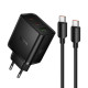 СЗУ Hoco N75 Grande 65W QC+PD (1USB-A/2C) + кабель Type-C to Type-C
