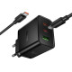 СЗУ Hoco N75 Grande 65W QC+PD (1USB-A/2C) + кабель Type-C to Type-C