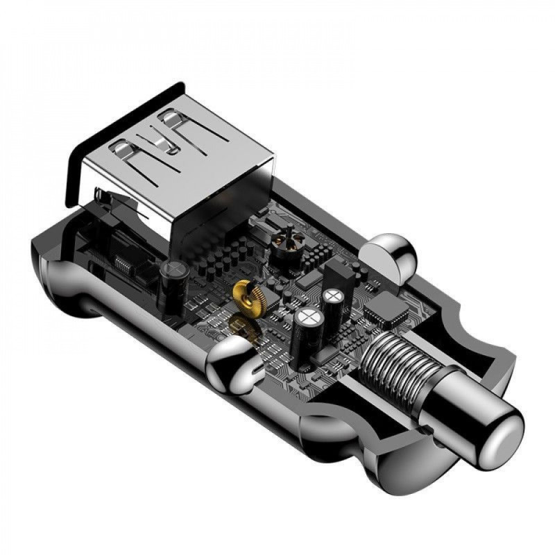 АЗП Baseus Grain 3.1A 2USB black