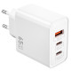 СЗУ WIWU G005 Essen PD65W+QC3.0 GaN (1USB-A/2C)