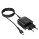 СЗУ Hoco C72Q Glorious QC3.0 18W (1USB-A) + кабель USB to Type-C