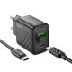 СЗУ Hoco CS23A Sunlight PD30W+QC3.0 (1USB-A/1C) + кабель Type-C to Type-C