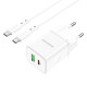СЗУ Borofone BN7 PD20W+QC3.0 (1USB-A/1C) + кабель Type-C to Type-C