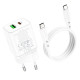 СЗУ Borofone BN7 PD20W+QC3.0 (1USB-A/1C) + кабель Type-C to Type-C