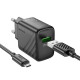 СЗУ Hoco CS21A Rich QC3.0 18W (1USB-A) + кабель USB to MicroUSB
