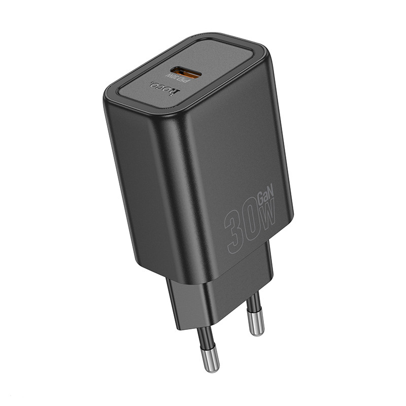 СЗУ Hoco N63 Gentle PD30W+QC3.0 (1USB-A/1C) + кабель Type-C to Lightning