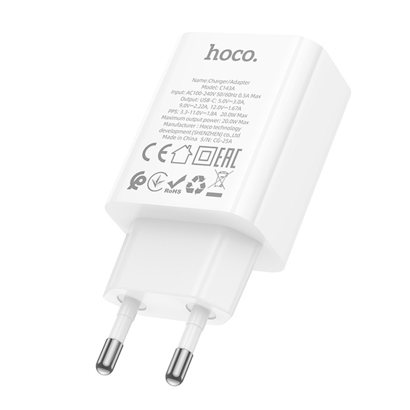 СЗУ Hoco C143A Benefit PD20W (1USB-C)