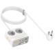 Удлинитель Hoco AC28 Descanso (PD45W/1C/3A/2xSocket) (2m)