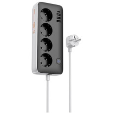 Удлинитель Hoco AC21 Sunlight 4-bit (1C/3A/4xSocket) (3m)