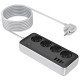Удлинитель Hoco AC21 Sunlight 4-bit (1C/3A/4xSocket) (3m)