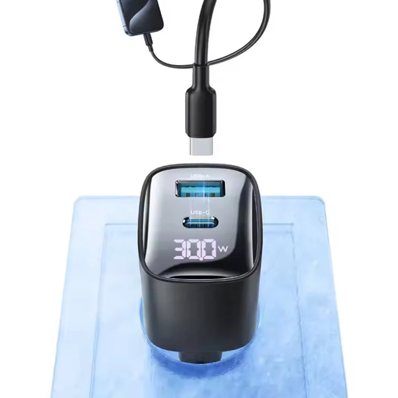 Уценка СЗУ Usams US-CC229 GaN Digital Display XC Ser. 30W (1USB-A/1C)