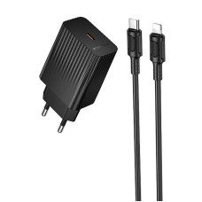 СЗУ Borofone BAS75A Source PD30W (1USB-C) + кабель Type-C to Lightning