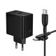СЗУ Borofone BAS17A Erudite PD65W+QC3.0 (1USB-A/1C) + кабель Type-C to Type-C